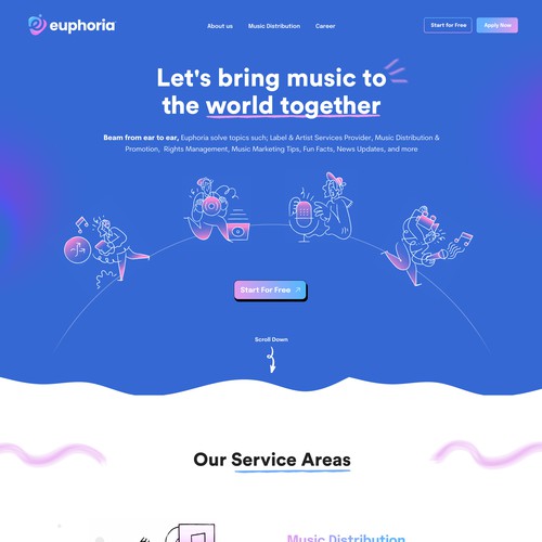 Web page design contest entry by Javier Milla