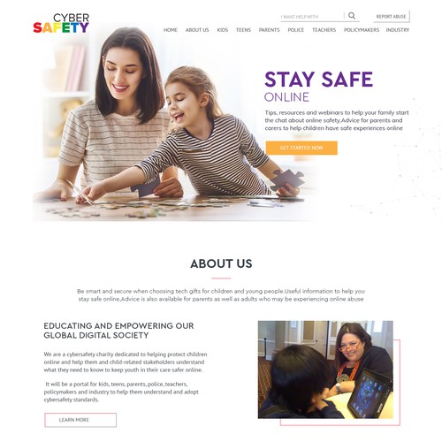 Web page design contest entry by Gendesign