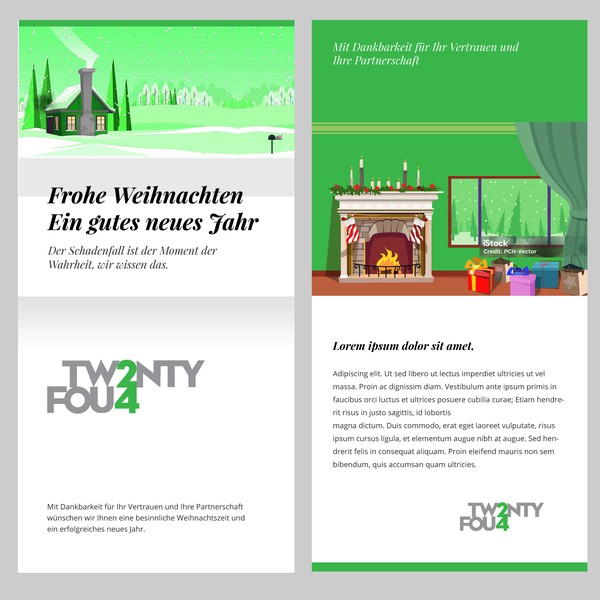 Professional christmas card