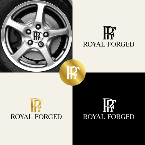 "Powerful Logo Design for Royal Forged – High-End Forged Wheels" winning Web page design