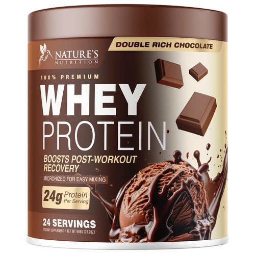 Diseño de Tasty Whey Protein Chocolate Design Needed for Nature's Nutrition de UnderTheSea™