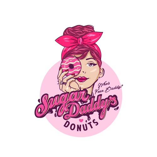 SUGAR DADDY DONUTS LOGO CONTEST Design by nindadian