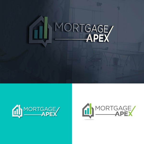 Design by Aaiman99 titled "mortgage apex logo"