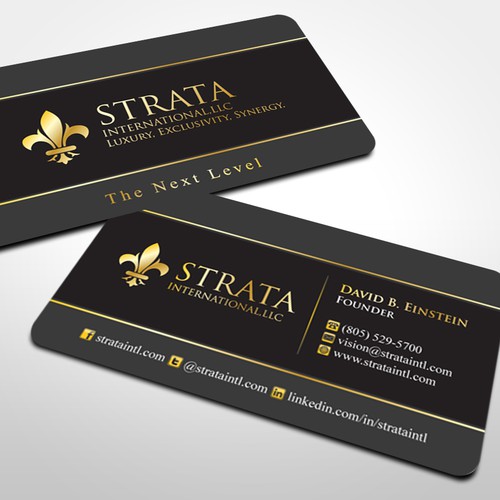 1st Project - Strata International, LLC - New Business Card Ontwerp door Umair Baloch
