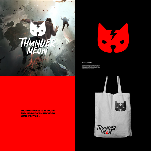 Need a logo for an up-and-coming gamer, thundermeow Design by artsigma