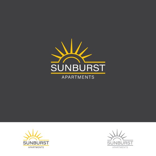 Sunburst Apartments Design by logoziner