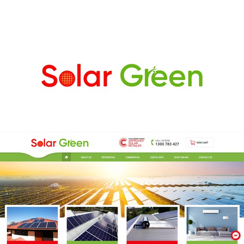 blackbuckさんのLogo for solar retailer, SolarGreenデザイン