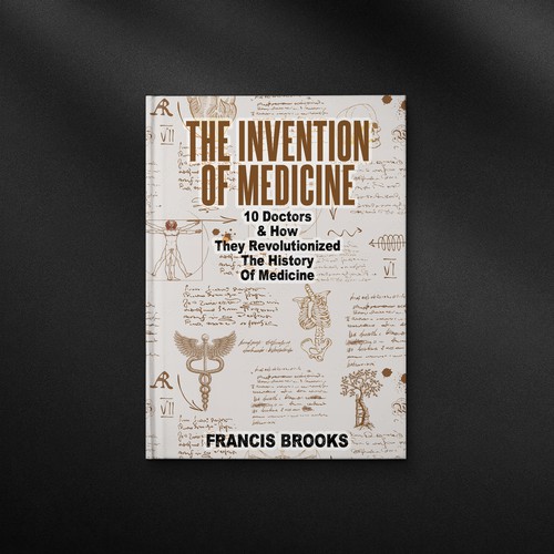 Creative book cover making the history of medicine fun, light-hearted and modern Design by danc