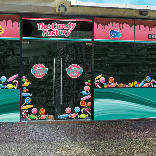 Design shop window signage for a candy store | Signage contest | 99designs