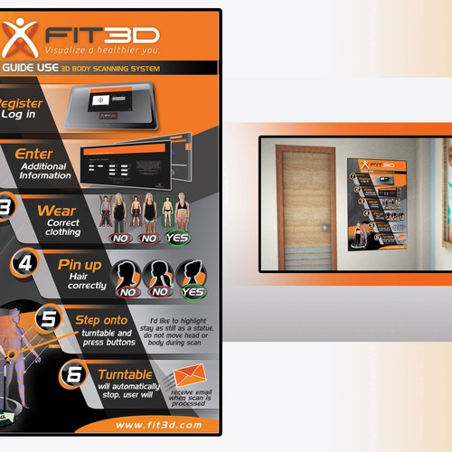 Fit3D Scan Preparation Poster Design by Render Ec