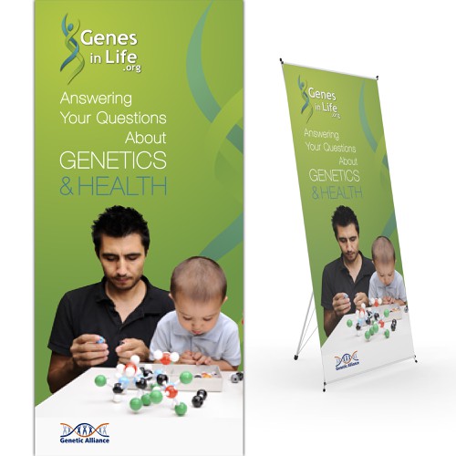 Create a conference poster for Genetic Alliance! Design by LocLe