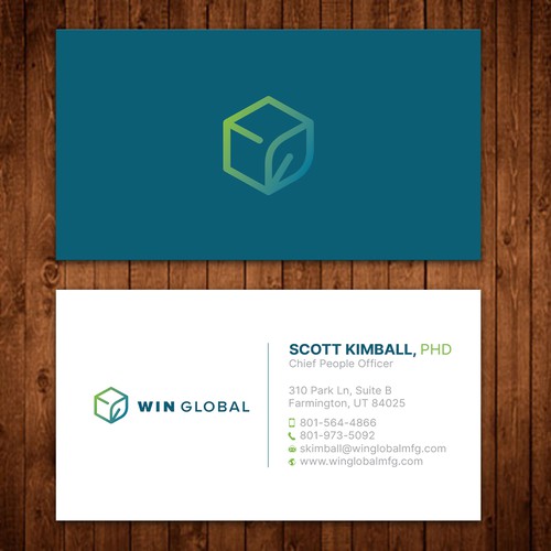 WIN Global Business Card Design Diseño de ™SF_Design™