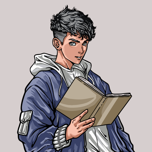 Graphic Novel Character - promoting reading in libraries Design by Hadeboga Studio