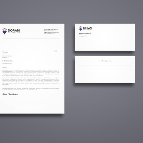 BUSINESS CARD, LETTERHEAD & ENVELOPE Design by Galaxiya