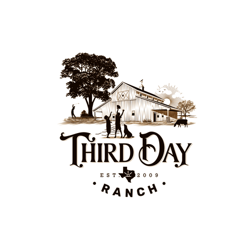 Capture essence of Texas ranch experience in new Third Day Ranch logo Diseño de Epiphanie