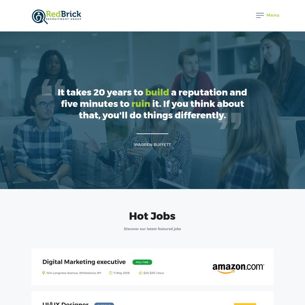 Design by Addicted2web titled "Redbrick"