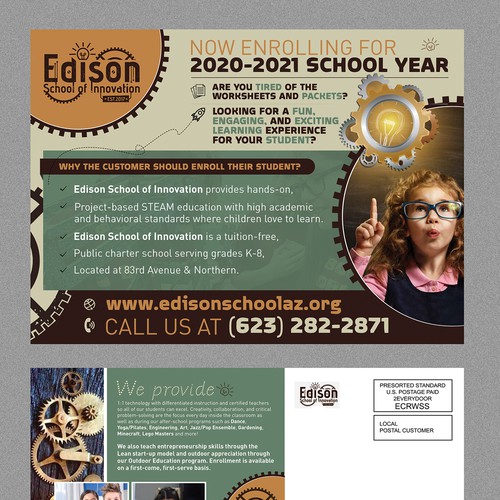 Postcard, flyer or print contest entry by Logicainfo ♥