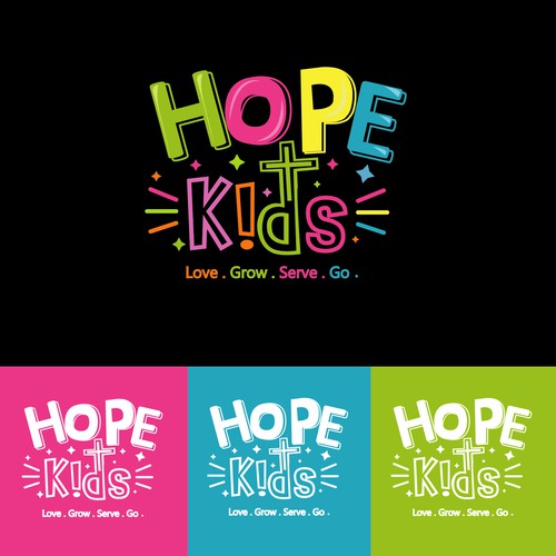 Diseño de We need a fun, unique logo to launch our new kids church ministry! de Bila Designs