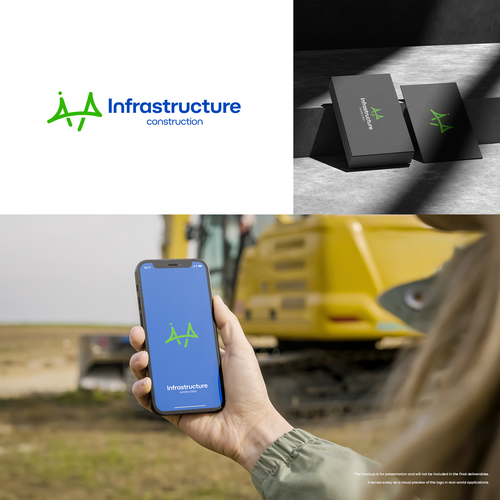 "Infrastructure Construction" UNIQUE LOGO Design by Madalin✏️