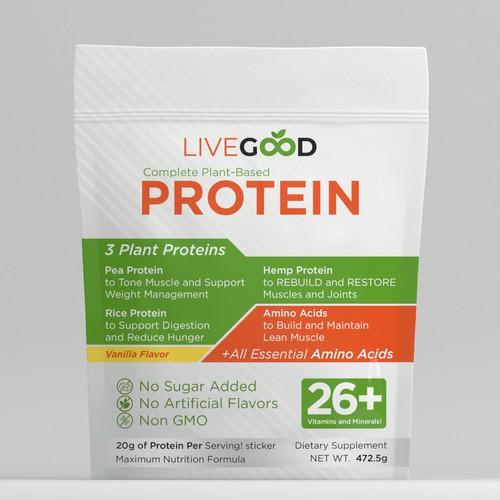 ***GUARANTEED PRIZE*** - LABEL DESIGN for Protein Powder -*****NEW***** Design by Packaging Design