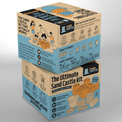 Designs | Design the Box for the Ultimate Sand Castle Toy | Product ...