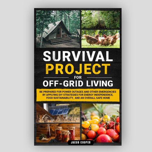 Book Cover for Off-Grid Survival Projects Design by Inwalker