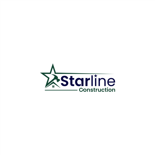 Starline Construction Logo Design by amarta_art®