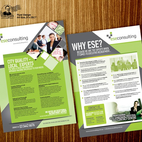 Design a modern funky dynamic professional brochure for a