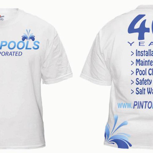 NEW Tshirt Design for swimming pool company Design by Choda