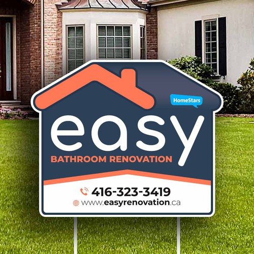 Easy Renovation Lawn Sign Design by icon89GraPhicDeSign