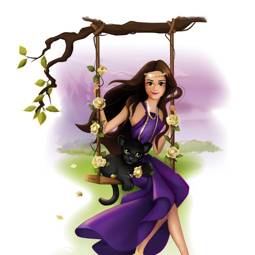 Turn a photo of my gf into a "Disney Princess" like illustration Diseño de irena7