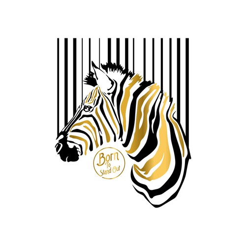 Classy Zebra t-shirt design for zoos / safari parks Design by Athar82