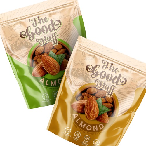 Design a standout packaging for a Nuts & Seeds Standee Pouch Design réalisé par Advant7