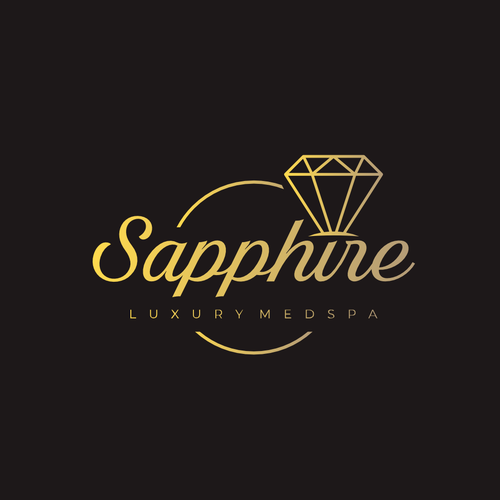 Sophisticated logo for high end medspa incorporate a ‘jewel/gem’ looking image in a tasteful way. Design by HTM