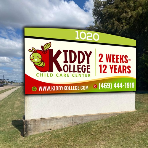 Playful, professional signage for child care center Design by icon89GraPhicDeSign