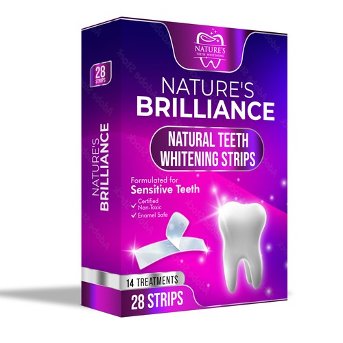 Natural Design Needed for Nature's Brilliance Whitening Strips Design by UnderTheSea™