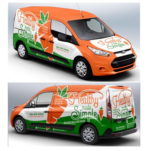 Design an eye popping van wrap for a fresh meal delivery service Design by Anugerah ilahi