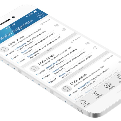 Two-screen design refresh for sales application on phone/tablet Design by uix design ✨