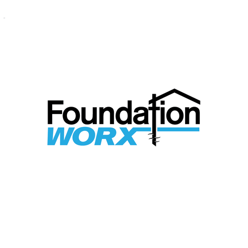 New logo for startup foundation repair comp foundation worx