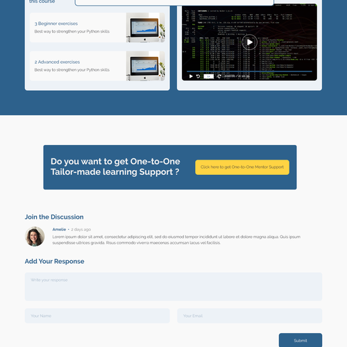 Educational and mentoring platform about the Python programming language Design von mizan3950