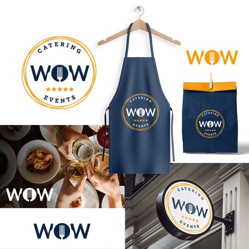 A logo that pops for a food group and catering company Design by La Maison Des Lena