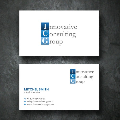 ICG Business Cards Design by Create_Point