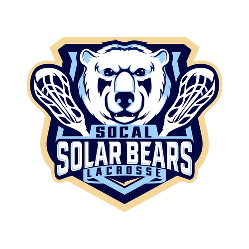 Fun sports team logo for southern California based lacrosse club. Design by indraDICLVX