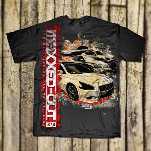 T-shirt design for car club (LOGO PROVIDED) Design réalisé par Mothrich