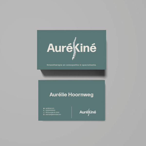 Design by Lois Hyatt titled "Aurelie Hoornweg Physiotherapy"