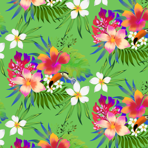 Tropical Fabric Print - Textile Designers & Illustrators Los Angeles fashion brand needs your designs Design by ash00 Designs