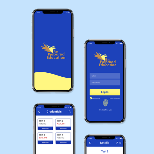 Design UI/UX for credential monitoring iOS app. | App design contest