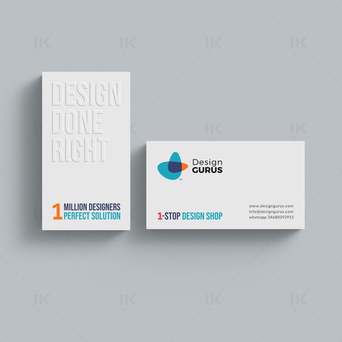 Business Card for DesignGurus.com Design réalisé par IK_Designs