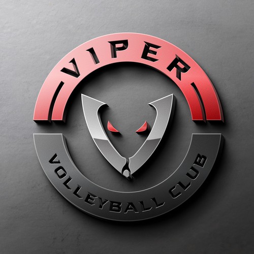 Club Volleyball logo - Viper volleyball Design by Artborg™