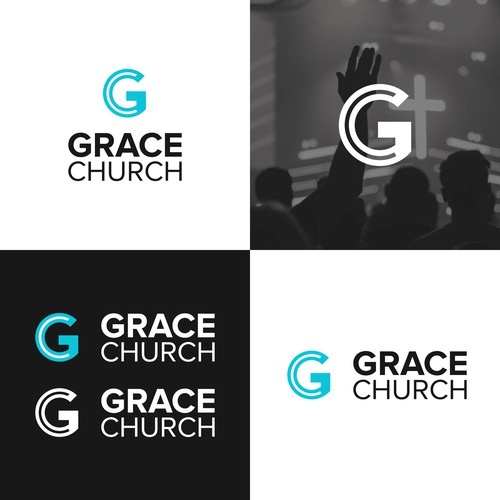 Modern and Sleek Design for Contemporary Church - Grace Church - San Diego Design by logoalley